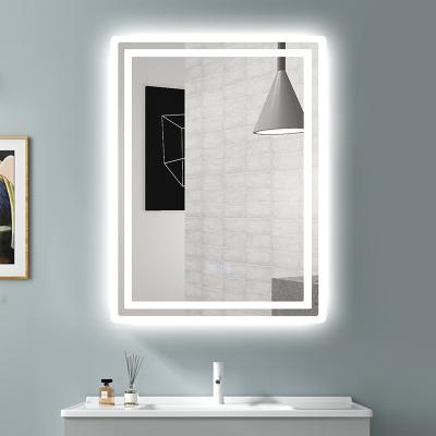 China China Factory Best Selling Bright Custom Touch Screen Switch Bright Smart Wall Hanging Mirrors For Bathroom for sale