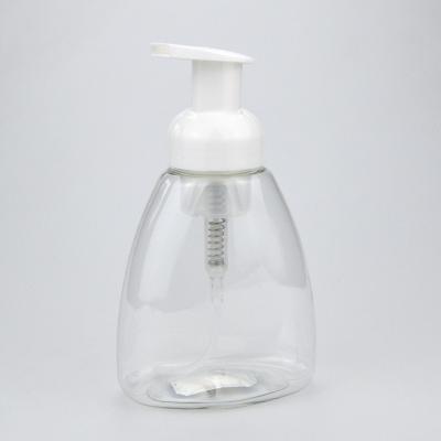 China Wholesale Clear Cosmetic Packaging China Liquid Soap Dispenser Pump With Foaming Pump Face Clean Heart Pump Bottles for sale