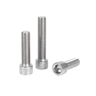 China DIN912 M6 M8 304 316 Cheese Stainless Steel Cylindrical Knurled Hex Socket Head Machine Screws for sale