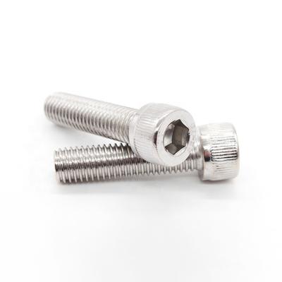 China Cheese 18-8 Stainless Steel M4 M5 DIN912 Hex Socket Cheese Head Machine Screws With Knurled for sale