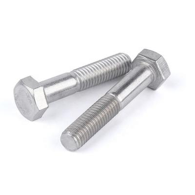 China 304 Stainless Steel Precision Fasteners DIN931 18-8 Stainless Steel M10 M12 Hex Thread Half Hexagon Bolts for sale