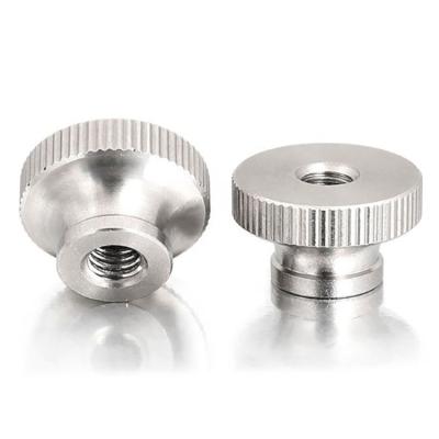 China Heavy Industry A2 A4 Stainless Steel DIN444 M6 M8 Through Hole Inch Button Nuts With Knurled for sale