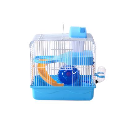 China Sustainable Luxury Portable Small Pink Hamster Metal Wire Mesh Travel Live Cage for sale