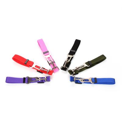 China Wholesale Luxury Multi Color Hook Cat Leads Lead With Latch Quick Release Safety Dog Leash Safety Dog Car Seat Belt Adjustable Harness for sale