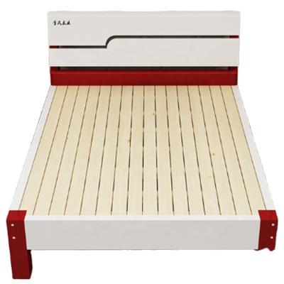 China Direct Selling Design Durable Simple Solid Wood Bedroom Kids Adult Double Bed Furniture for sale