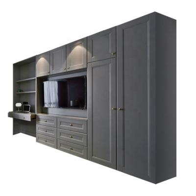 China Environmental Friendly Design MFC Particleboard Modern Home Bedroom Wardrobe With Doors for sale