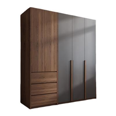 China (Size) retro wooden wardrobe simple sliding modern wood adjustable 3 door designs for sale