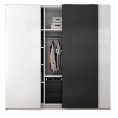 China (Height)Adjustable Quality Life Bedroom Easy Maintenance Hotel Furniture Home Door Sliding Wardrobe for sale