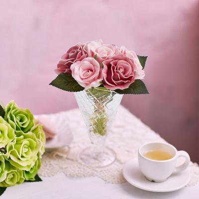 China Package Rose Flowers PU Rose Artificial Flowers Artificial Rose PU Rose Richicgarden for sale