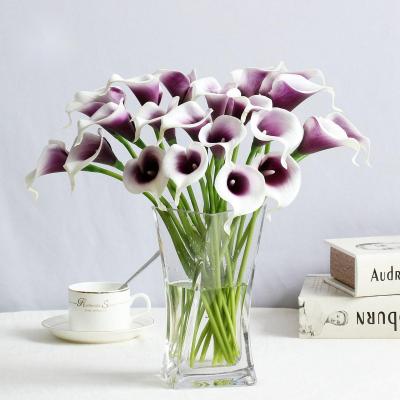 China Richicgarden Real Touch Calla Lily Artificial Flowers Home Decoration 9PCS/BUNDLE Bridal Bouquet PU for sale