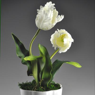 China Richicgarden PU Fake Flowers Tulip Stem for sale