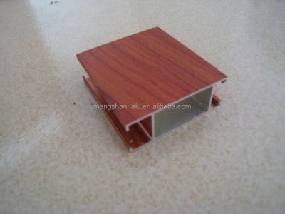 China Led Aluminum Profile Wooden Aluminum Profile For Windows And Doors for sale