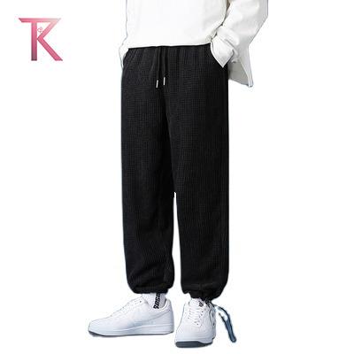 China OEM Wholesale Viable God Essential Casual Stacked Loose Sweatpants Mens Tracker Cargo Pants Custom Logo Printed Fear for sale