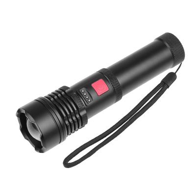 China Portable Aluminum LED 18650 Torch Portable Emergency 1000 Lumen P40 High Power 10W High Power 10W USB Rechargeable Flashlights for sale