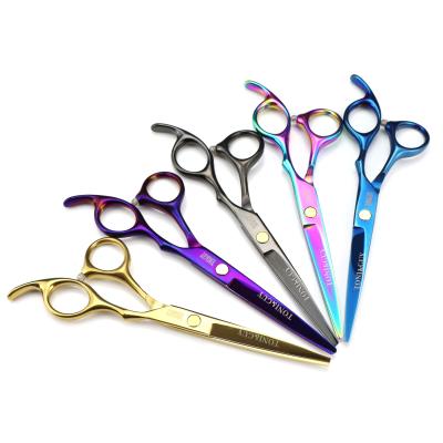 China TONYGUY 5 Colors Inch TONYGUY 5 Colors Professional Hair Cutting Scissors 6.0 Cutting Shears Hairdresser Barber Hair Scissors for sale