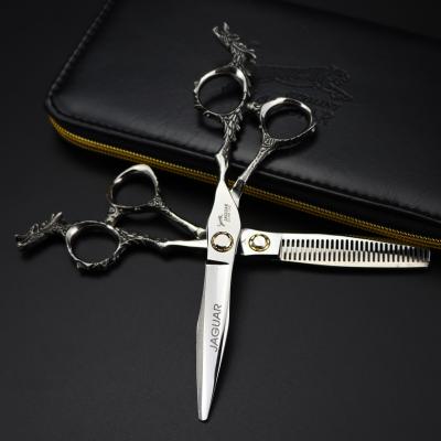 China New Fashion Dragon Handle 6.0 Inch Beauty Design Flat Tooth Hair Scissors Hair Thinning Scissors Barber Scissors for sale