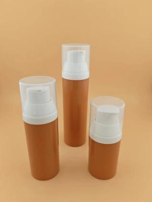 China 15 ml 30 ml 50 ml Bottle de plástico transparente, sem ar, para embalagem de cosméticos à venda