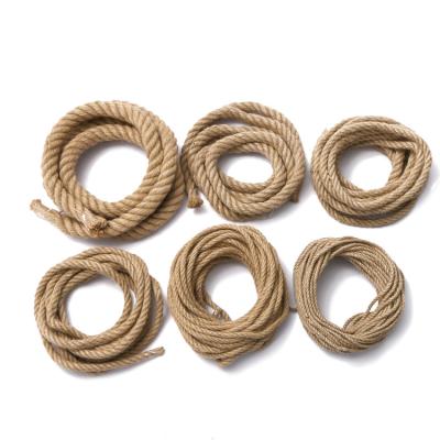 China Gardening Raw Rope Hemp Jute Yarn1mm 2mm Environmental Protection Factory Price Natural Natural Jute Jute Rope 4mm 6mm 8mm 10mm 12mm 14mm for sale