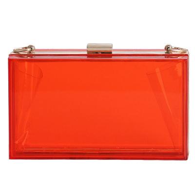 China Fashion European transparent lady bags 2021 new banquet and American portable acrylic dinner clutch bags for sale