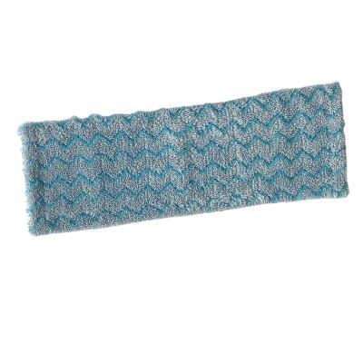 China Sustainable Competitive price flat microfiber pad twist blue refill refills reusable floor replacement Knitting wet dry mop pads for sale