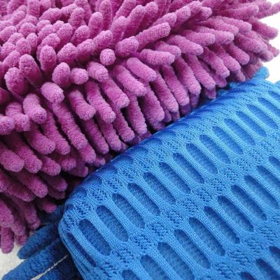 China Sustainable Car Wash Supplies Car Wash Car Hand Soft Towel Soft Towel Microfiber Chenille Cleaning Sponge Block for sale