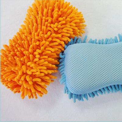 China Sustainable Microfiber Polishing Sponge Car Washing Detailing Care Waxing Applicator Pad for sale