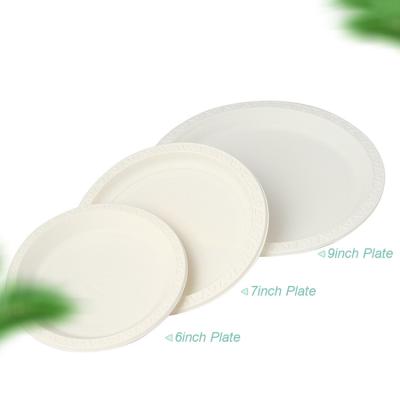 China Disposable Eco Friendly Disposable Tableware Corn Starch Biodegradable Dishes for sale