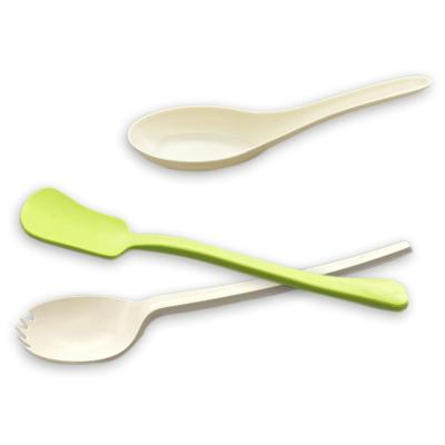 China Disposable Eco-Friendly Cornstarch Plastic Cutlery Set Disposable Spoon Set Biodegradable Cutlery for sale