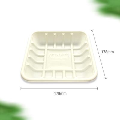 China Disposable Microwave Leak Proof Cornstarch Safe Disposable Food Container Biodegradable Lunch Box for sale