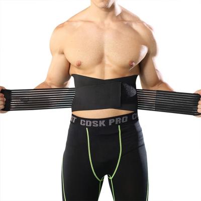 China B&M Pain Relief Wrap Waist Trimmer Adjustable Sports Waist Trainer Men Waist Trainer Elastic Lightweight Adjustable Lumbar Support Lumbar Support Belt for sale