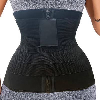 China B&M Women Extendable Postpartum Belly Wrap Breathable Wrap Belt Compression Belly Bandage Waist Trainer Elastic Wrap for sale