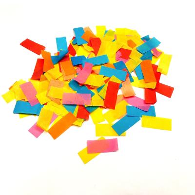 China Party supplies 2*5cm rectangle mix color paper confetti for party decoration for sale