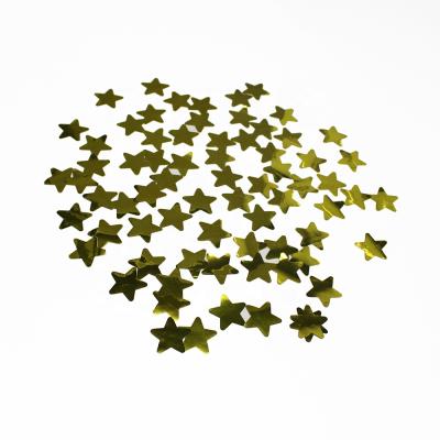 China Foil metallic explosion-proof star color gold foil confetti for wedding decoration for sale