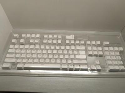 China White Soft Matte Texture Dual Shot PBT Keycaps 1.5mm Thickness Personalized Typing for sale