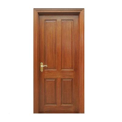 China Design Waterproof Simple Teak Main Entrance Room Door Living Room Wooden Door for sale