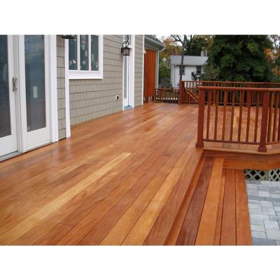 China Teak modern smooth brazilian cumaru harwood exterior decking for sale