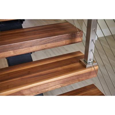 China 80mm Traditional Thick Contemporary Timber Solid Teak Stair Treads for sale