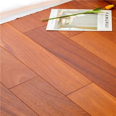 China Modern Natural Color Cumaru Hardwood Prefinished Flooring for sale