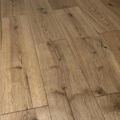 China Rustic Natural Oiled Rustic Solid Oak Timber Flooring - 125x18mm for sale