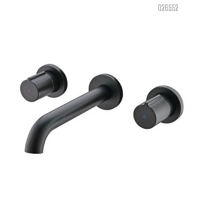 China Without Wall-mount Modern Matte Black Bathtub Filler Double Sliding Bar Handle Faucet for sale