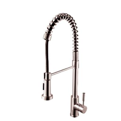 China Hot Selling Electric Faucets One-Handle Spot Resist High Arc Lead Free Pull Out Stainless Steel Kitchen Sink Faucet for sale