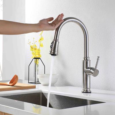 China Bamboo Shaped Sense Faucets Easy-use Kitchen Faucet Touch Smart Faucet for sale