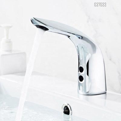 China Luxury Brass Automatic Faucet Mixer Touchless Sensor Metered Electronic Faucet for sale