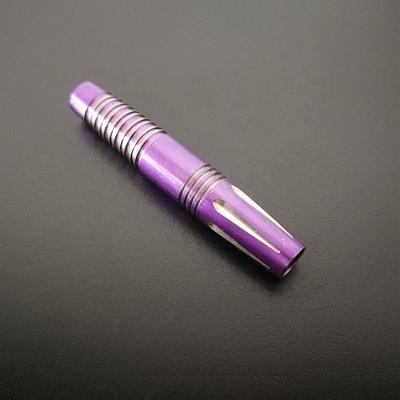 China 90% Tungsten Customized Purple Color Coating Tungsten Dart Barrels For Professional Players for sale