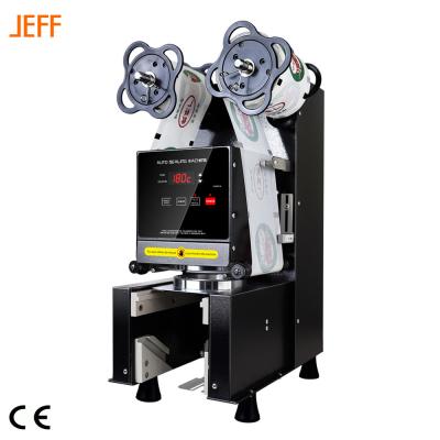 China Full automatic high speed food bubble tea cup sealing machine/table sealers/cup plastic sealer for sale