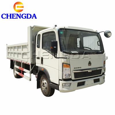 China 4x2 2 Axles HOWO Small Mini Dump Truck 5995x2250x2450 Light Trucks Dumper Trucks for sale