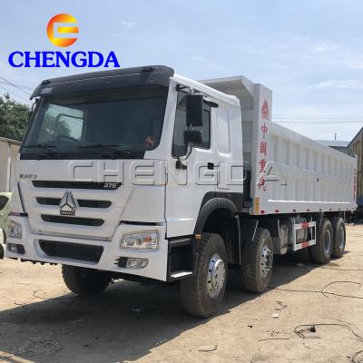 China white used 8X4 4 axles dump truck for sale used dump truck trucks used > 8L for sale