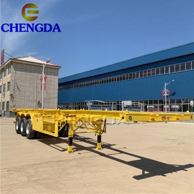 China Hot Sale Skeleton Truck Trailer 3 Axles Trailer 40 Feet Container Dolly Trailer In China for sale