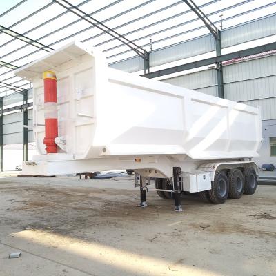 China Hydraulic Truck Trailer 3axle 4axle Dump Tipper Trailer 60ton 80ton Dump Trailers for sale