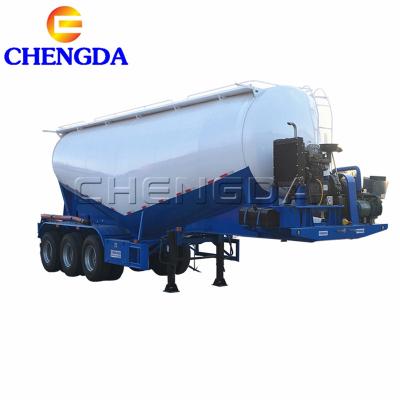 China Customizable 50T Cement Trailer 3 Axles Tank Truck Trailer Bulk Cement Truck Trailer For Sale In China for sale